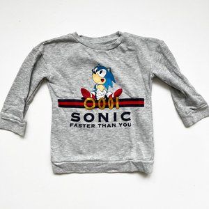 Sonic the Hedgehog Gray Sweatshirt